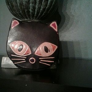 Leather Kitty Stash/Coin purse.
